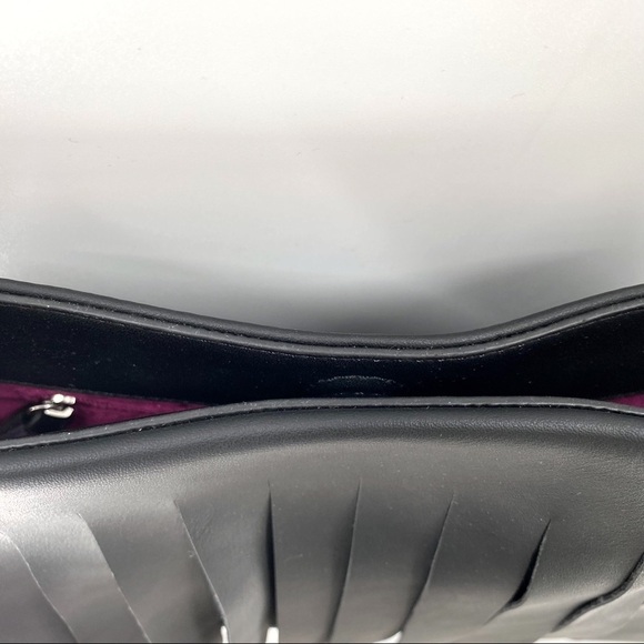 NWT Black French Connection Fringe Handbag - Picture 3 of 7